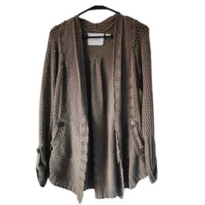 Anthropologie Angel of the North Cardigan Olive X-Small